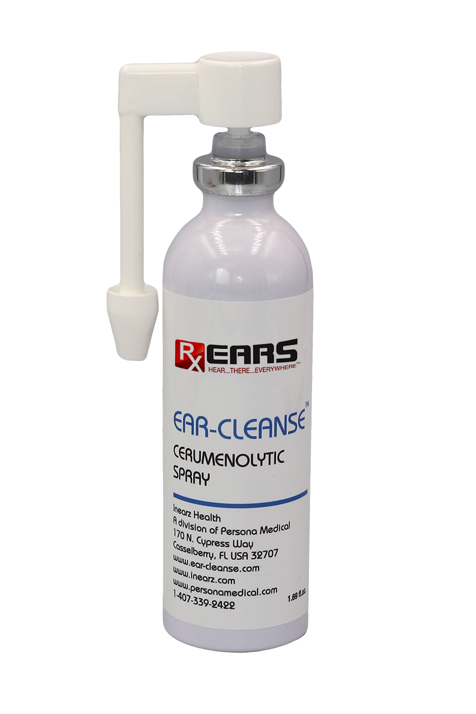 Earcleanse spray bottle closed