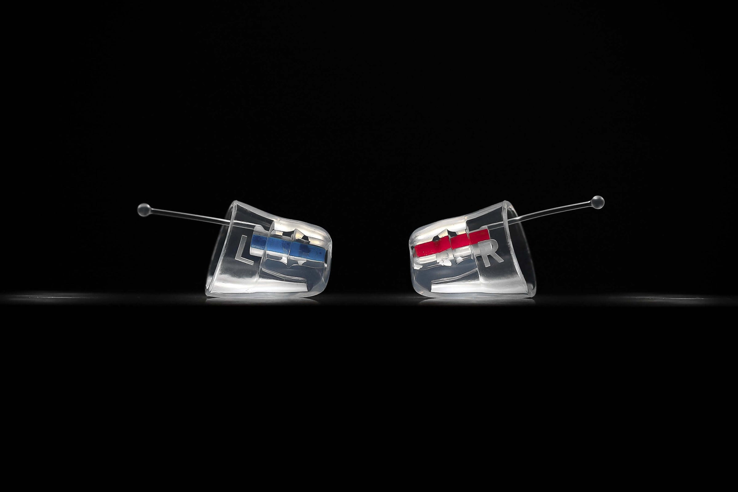 Earasers look transparent on black background