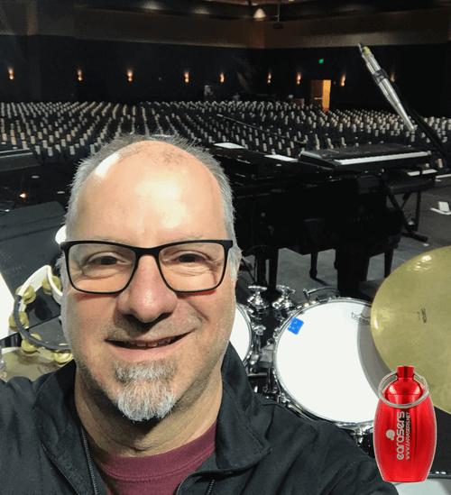 John Ferraro drummer in big hall