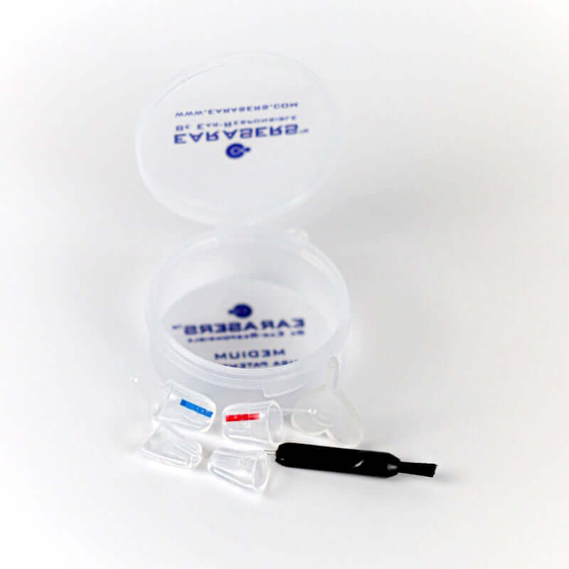 Starter kit pair of Earasers and one pair of sleeves plus cleaning tool and case