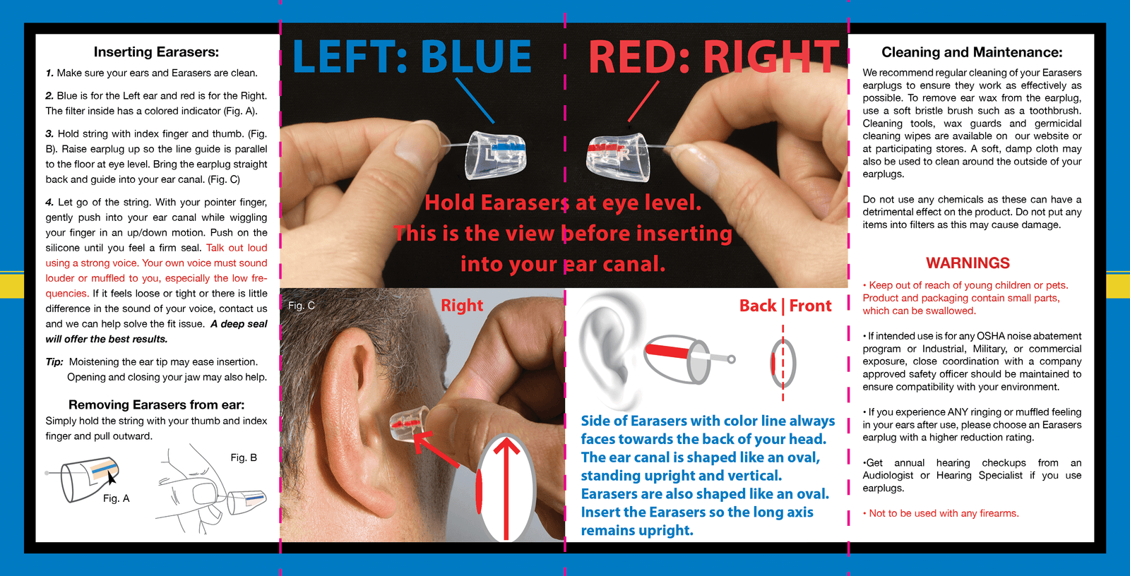 Earasers Instructions