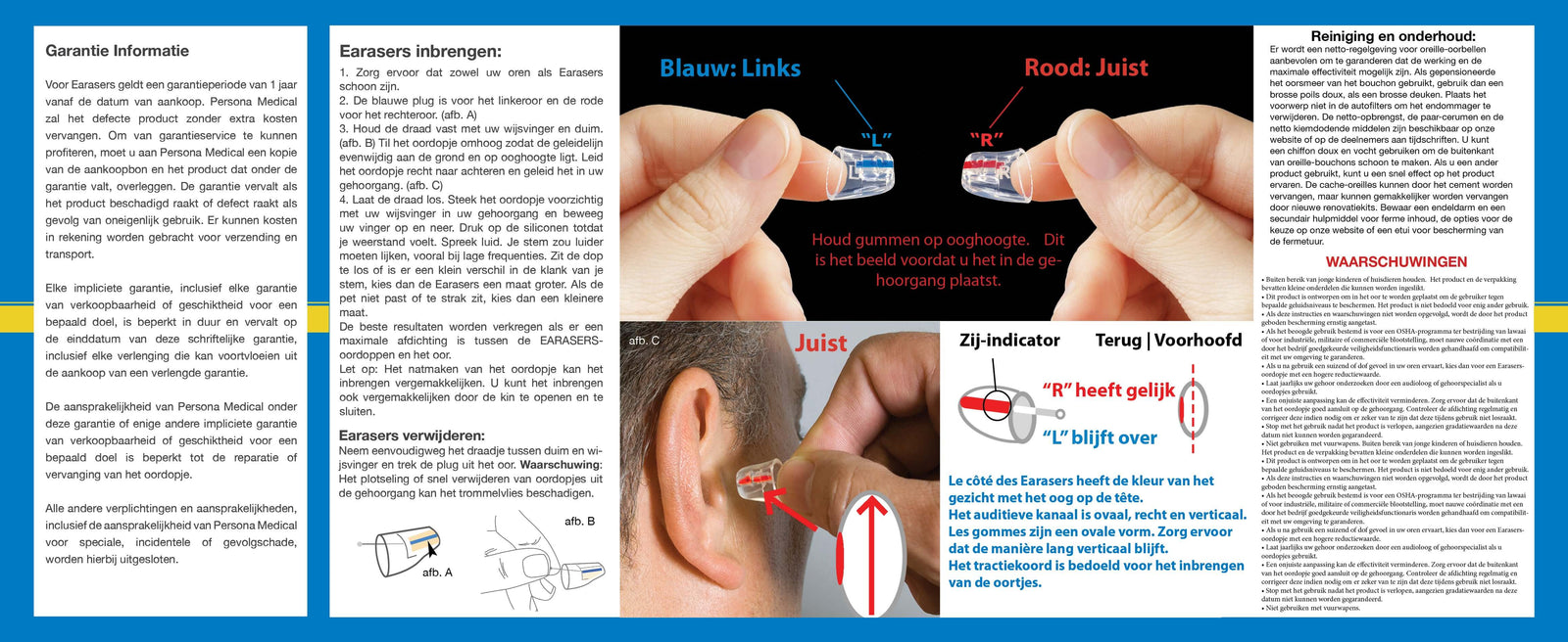 Earasers instructions pg2 Dutch
