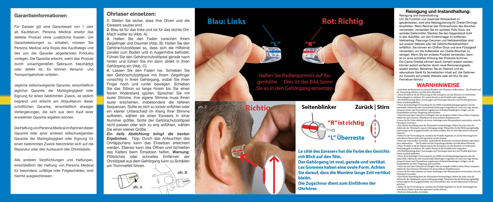 Earasers instruction book pg2 German