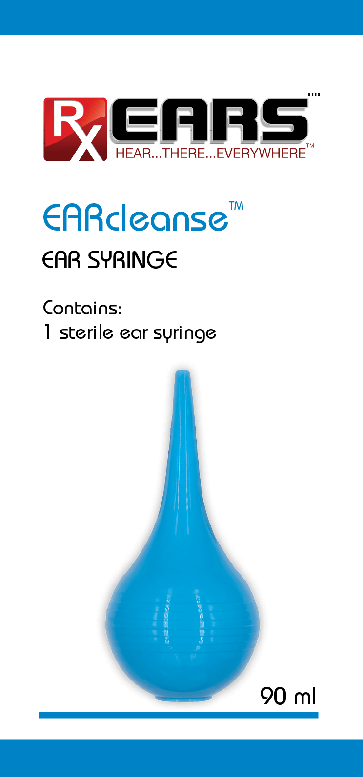 Earcleanse ear syringe blue
